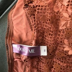 Adore Me panty. Size 1X. Gently used. Great condition. Rust colored.